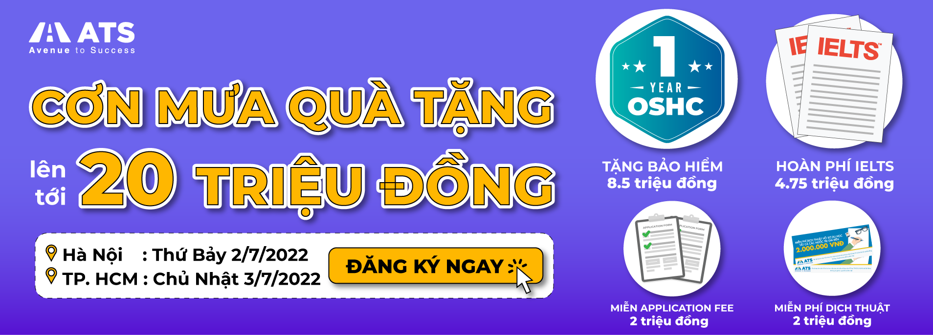 quà tặng du học tại lễ hộc học bổng và du học 2022